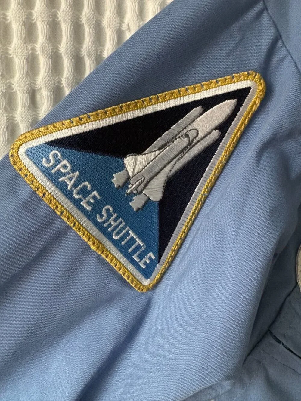 Vintage NASA Space Camp Huntsville, AL blue flight suit patches cosplay youth 18